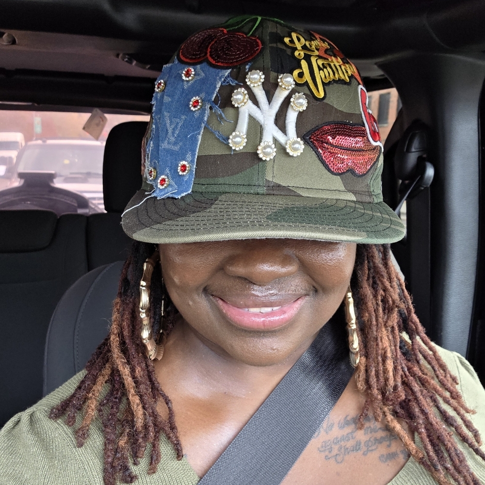 Embroidered Camouflage Cap with Patches